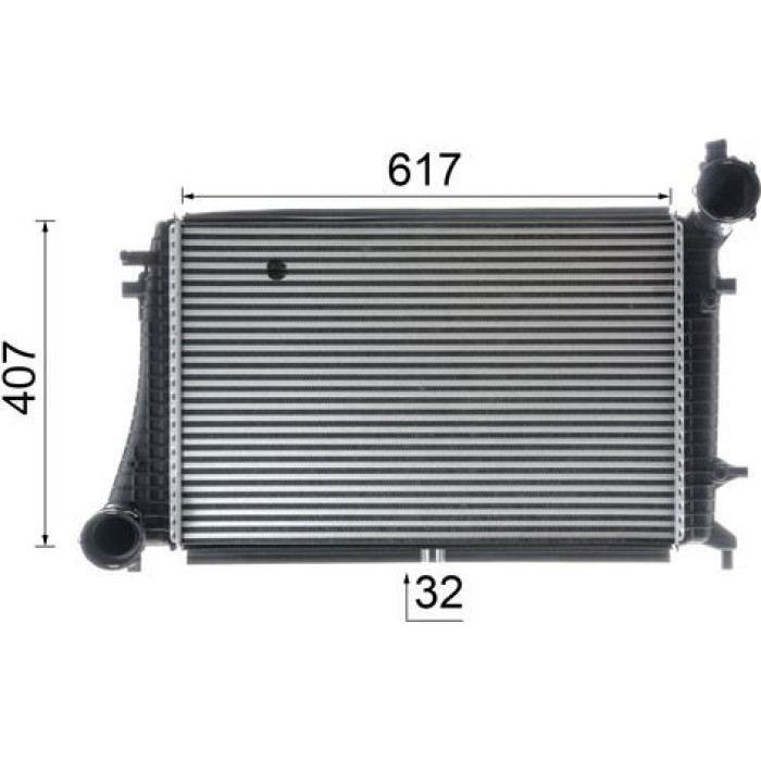 CI 166 000P MAHLE Ladeluftkühler CI 166 000P, Netz 617 x 407 x 32 mm – u. a. für VW Caddy III Großraumlimousine (2KB, 2KJ, 2CB, 2CJ), VW Kasten/Großraumlimousine (2KA, 2KH, 2CA, 2CH), VW Golf V (1K1) – OE Nummer 1K0 145 803 F - l CI 166 000P MAHLE Ladeluftkühler CI 166 000P, Netz 617 x 407 x 32 mm – u. a. für VW Caddy III Großraumlimousine (2KB, 2KJ, 2CB, 2CJ), VW Kasten/Großraumlimousine (2KA, 2KH, 2CA, 2CH), VW Golf V (1K1) – OE Nummer 1K0 145 803 F - l