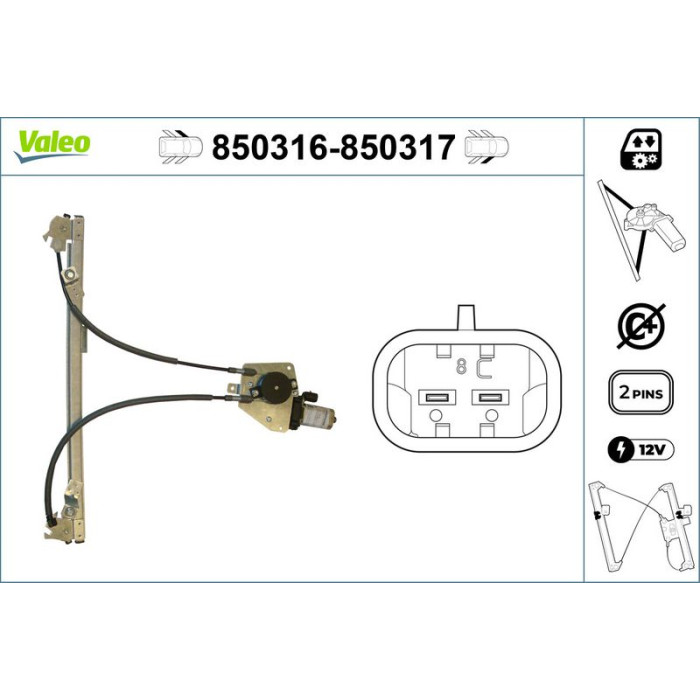 VALEO 850317 Fensterheber VALEO 850317 Fensterheber