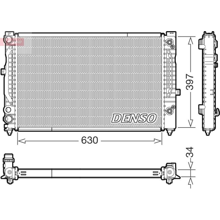 Denso Motorkühler DRM32056 Denso Motorkühler DRM32056