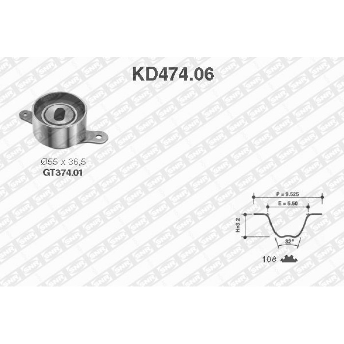 SNR Zahnriemensatz KD474.06 SNR Zahnriemensatz KD474.06