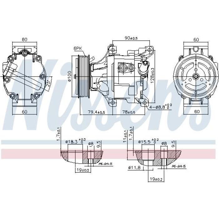 Nissens Klimakompressor PKW 89324 Nissens Klimakompressor PKW 89324