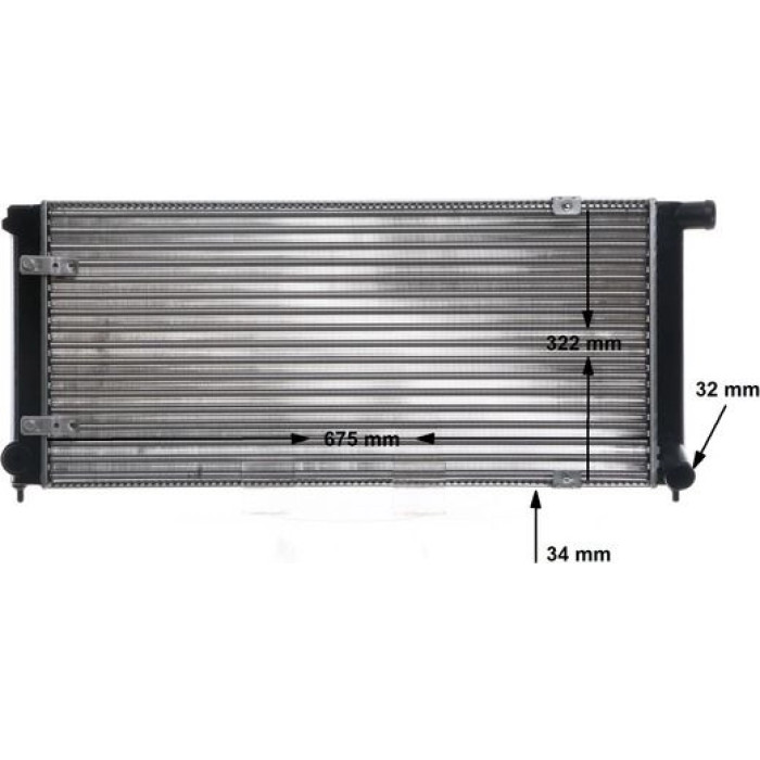 MAHLE Kühler, Motorkühlung CR 407 000S MAHLE Kühler, Motorkühlung CR 407 000S
