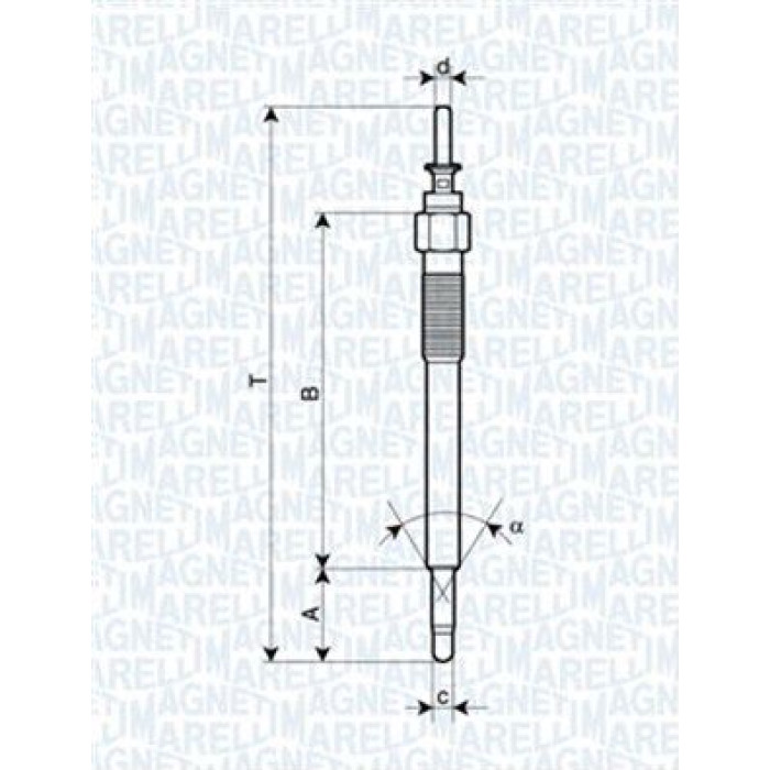Magneti Marelli Glühkerze 062900076304