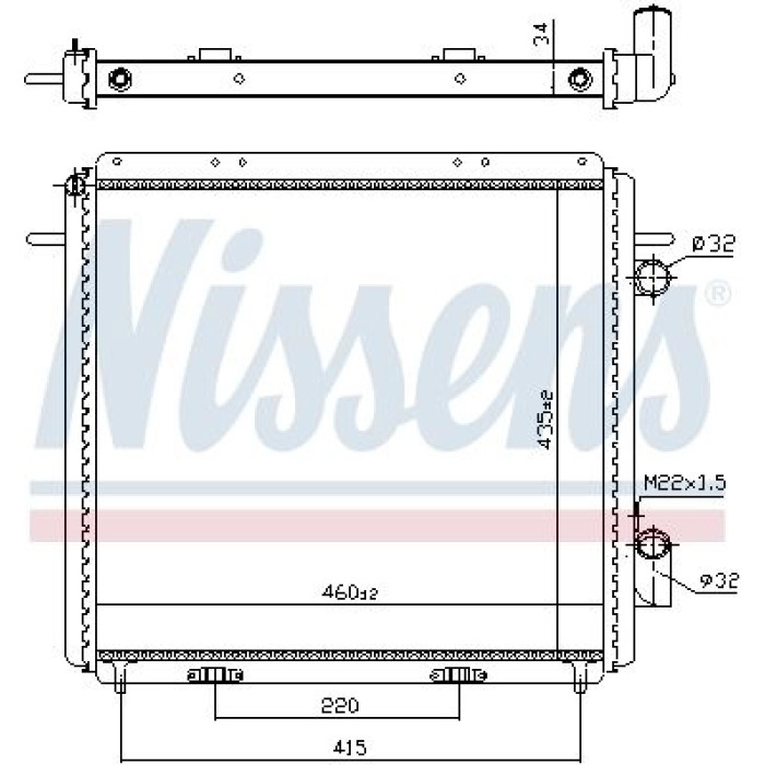 Nissens Wasserkühler PKW 63947 Nissens Wasserkühler PKW 63947