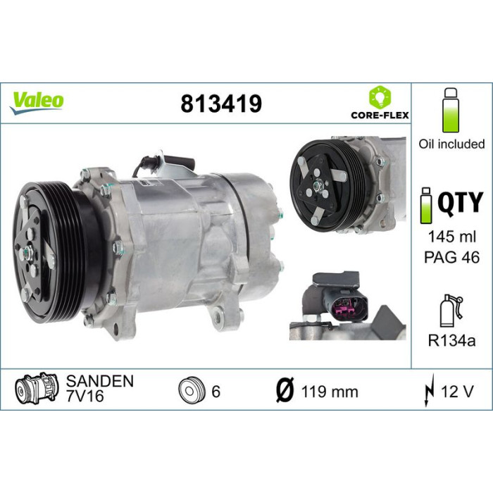 Valeo Klimakompressor 813419 Valeo Klimakompressor 813419