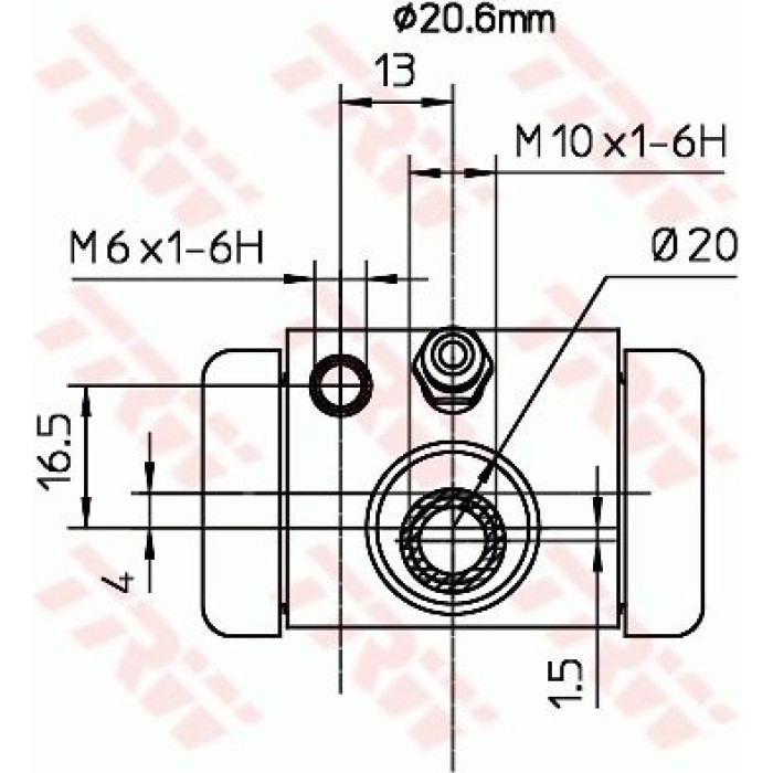 TRW Radbremszylinder BWF317 TRW Radbremszylinder BWF317