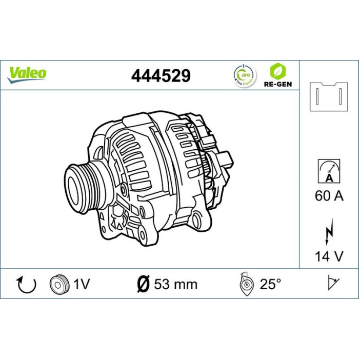 Valeo Lichtmaschine 444529 Valeo Lichtmaschine 444529