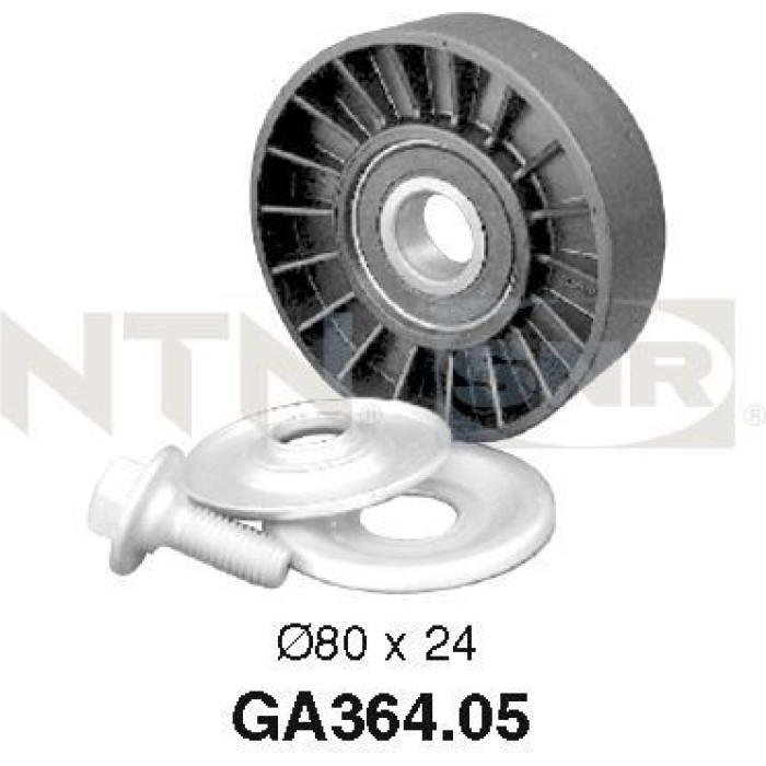 SNR Umlenk-/Führungsrolle, Keilrippenriemen GA364.05 SNR Umlenk-/Führungsrolle, Keilrippenriemen GA364.05