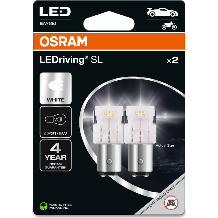 7528DWP-2BL OSRAM LEDriving SL P21/5W LED-Lampen 12 V 6000 K - 2 Stück - 7528DWP-2BL 7528DWP-2BL OSRAM LEDriving SL P21/5W LED-Lampen 12 V 6000 K - 2 Stück - 7528DWP-2BL