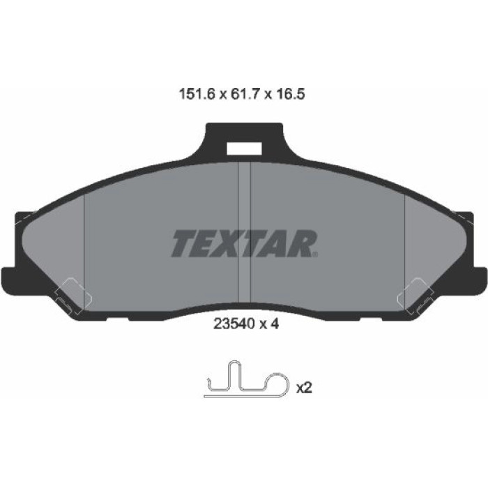 Textar Bremsbelagsatz 2354001