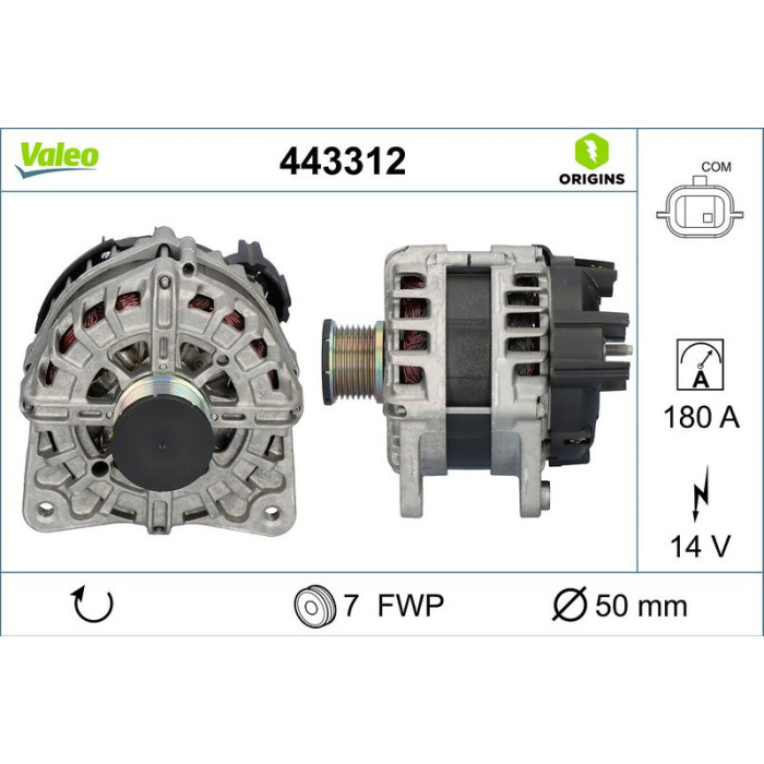 Valeo Lichtmaschine 443312 Valeo Lichtmaschine 443312