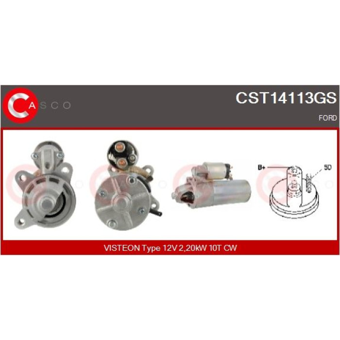 CASCO Anlasser CST14113GS CASCO Anlasser CST14113GS