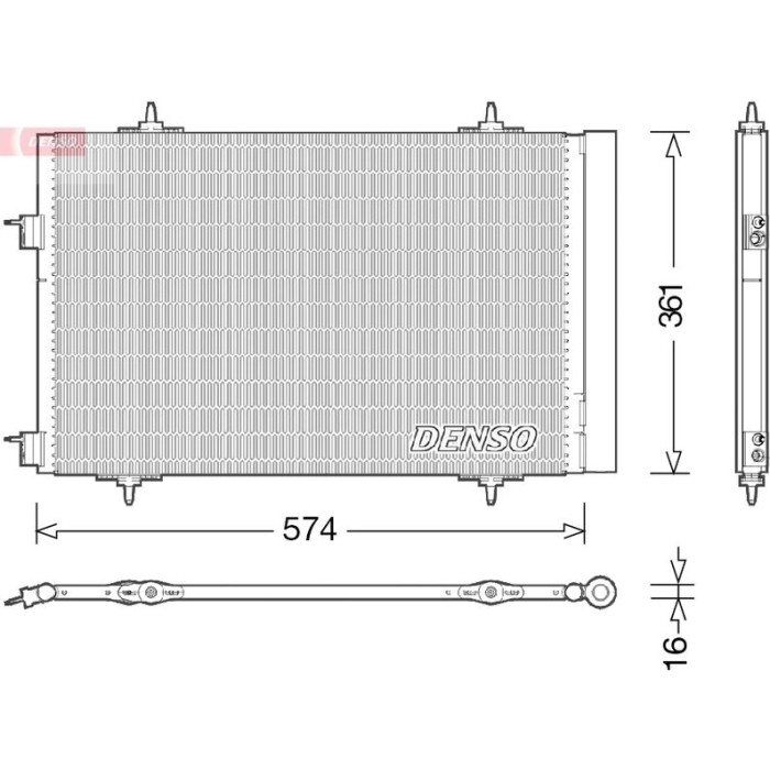 Denso Klimakondensator DCN21020 Denso Klimakondensator DCN21020