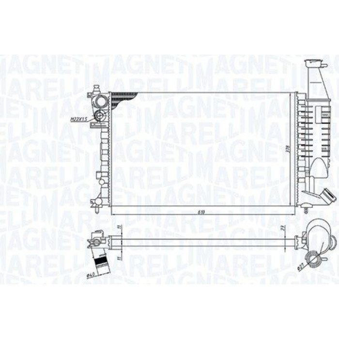 Magneti Marelli Motorkühler 350213186400