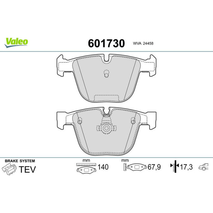 Valeo Bremsbelagsatz 601730