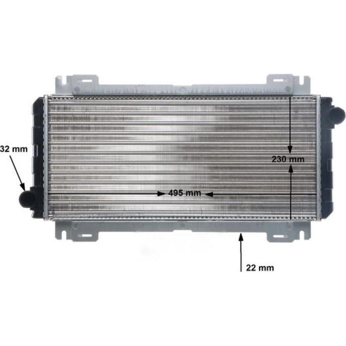 MAHLE Kühler, Motorkühlung CR 619 000S