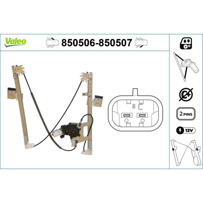 VALEO 850506 Fensterheber VALEO 850506 Fensterheber
