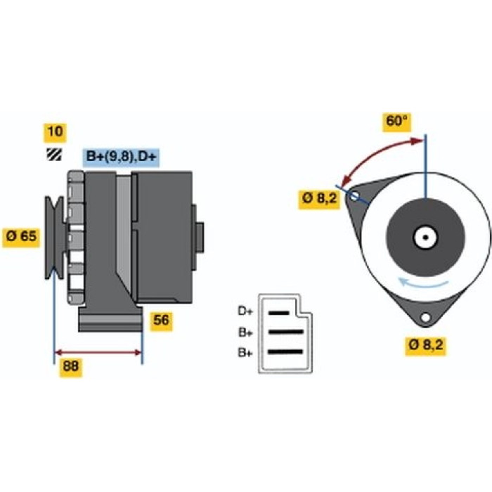 Bosch Lichtmaschine 0 986 030 580 Bosch Lichtmaschine 0 986 030 580