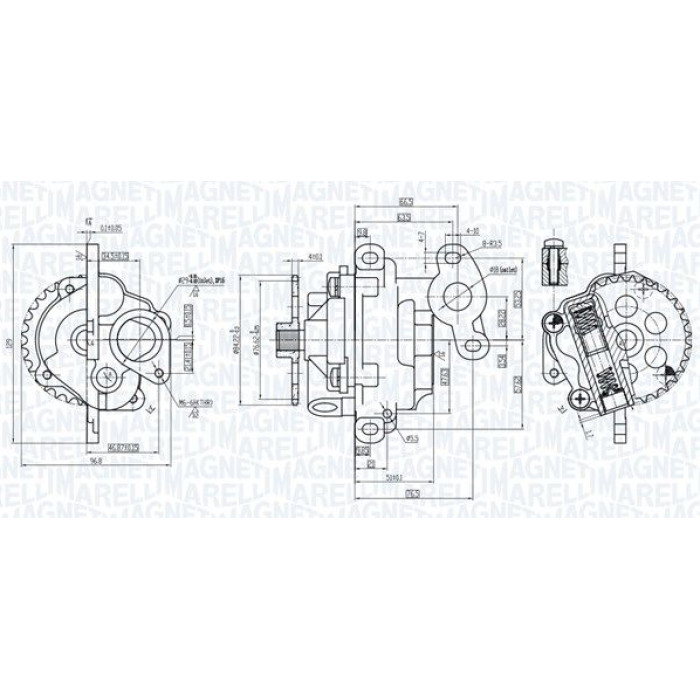 Magneti Marelli Ölpumpe 351516000011 Magneti Marelli Ölpumpe 351516000011