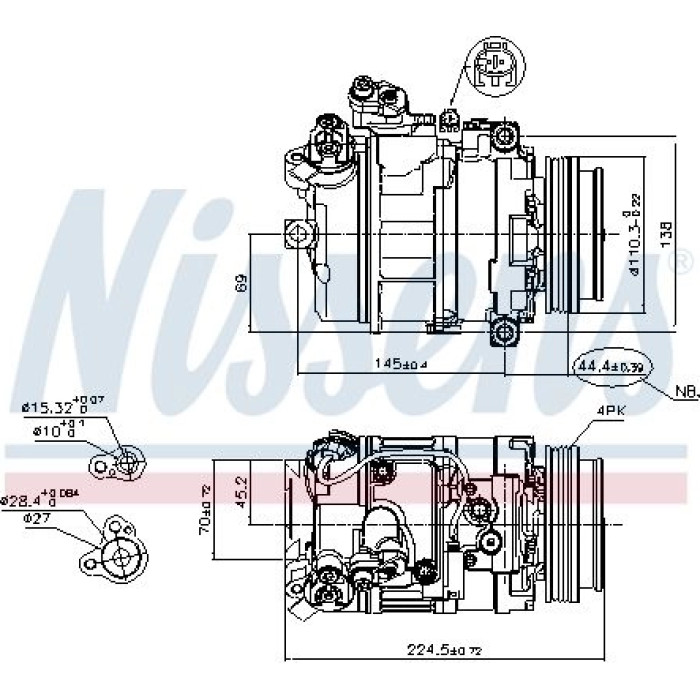 Nissens Klimakompressor PKW 89199