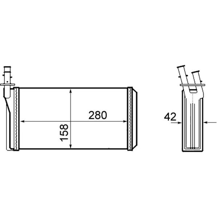 MAHLE Wärmetauscher, Innenraumheizung AH 63 000S MAHLE Wärmetauscher, Innenraumheizung AH 63 000S
