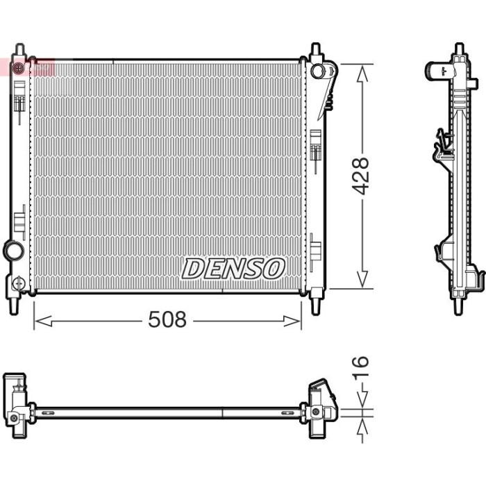 Denso Motorkühler DRM46075 Denso Motorkühler DRM46075