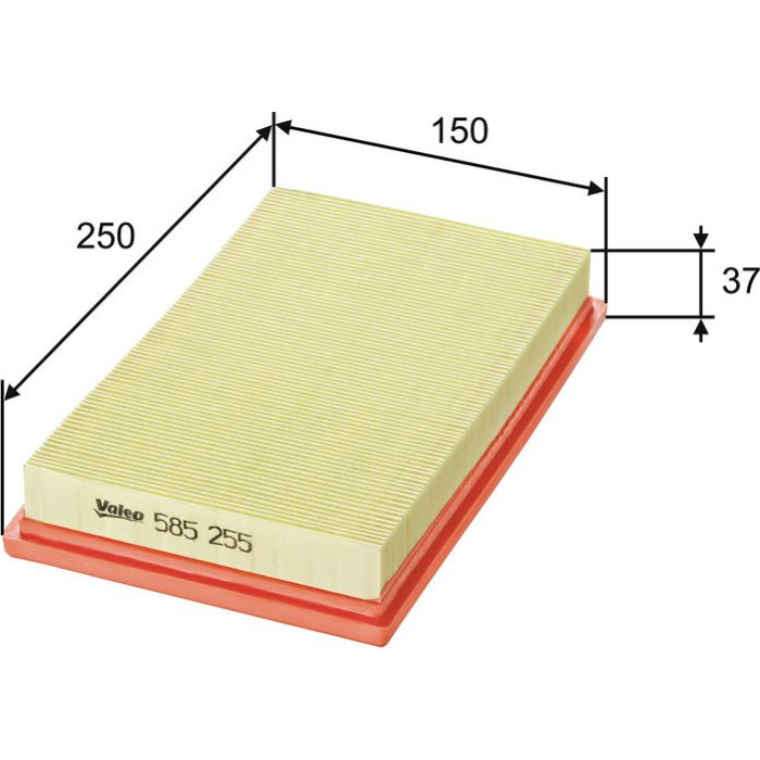 585255 Valeo Luftfilter 585255 585255 Valeo Luftfilter 585255