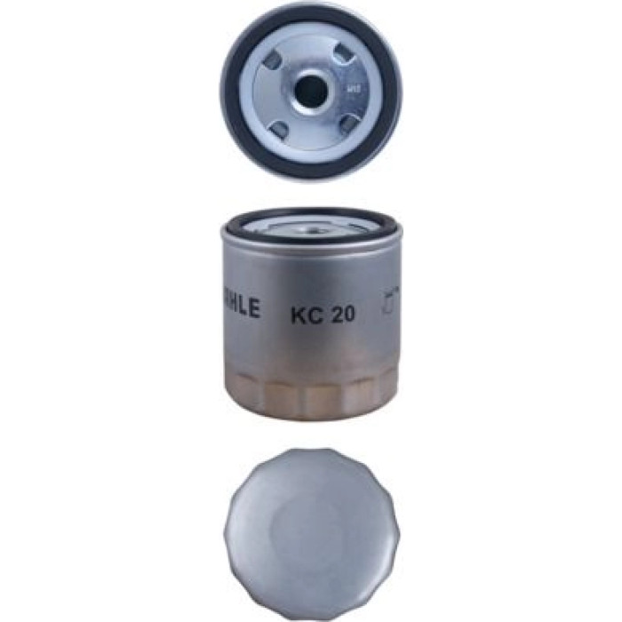 KC 20 MAHLE Kraftstofffilter KC 20, Anschraubfilter, Höhe 80,5 mm – u. a. für Ford Transit Bus (72E, 73E), (V_ _), Kasten (V_ _) – OE Nummer 1502254 - l KC 20 MAHLE Kraftstofffilter KC 20, Anschraubfilter, Höhe 80,5 mm – u. a. für Ford Transit Bus (72E, 73E), (V_ _), Kasten (V_ _) – OE Nummer 1502254 - l