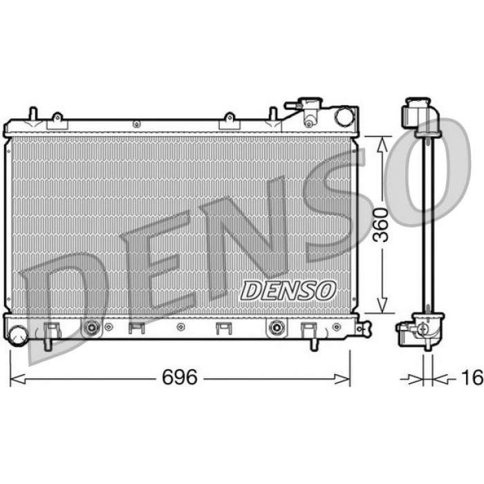 Denso Motorkühler DRM36002 Denso Motorkühler DRM36002