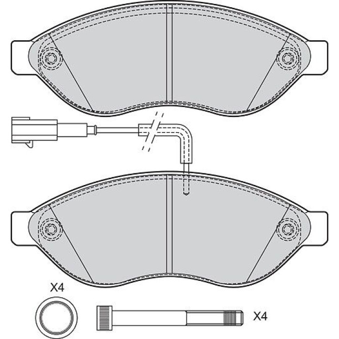 Valeo Bremsbelagsatz 601708