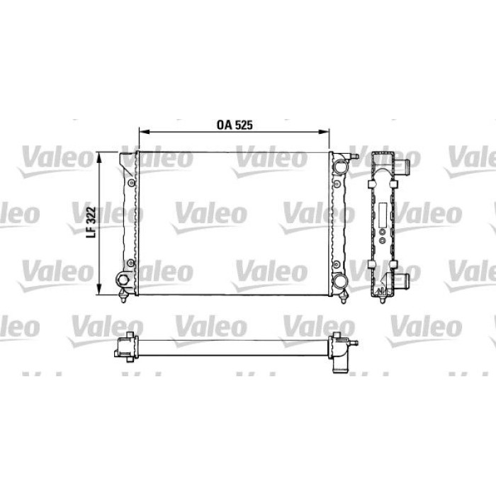 Valeo Wasserkühler 883727