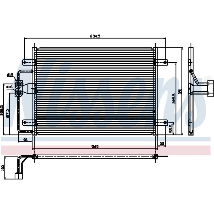 Nissens Klimakondensator PKW 94323