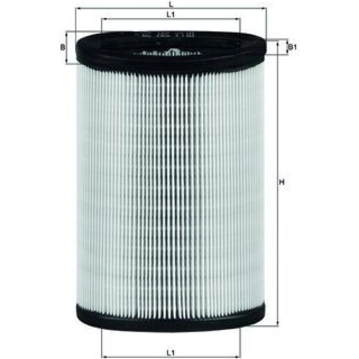 MAHLE Luftfilter LX 597 MAHLE Luftfilter LX 597