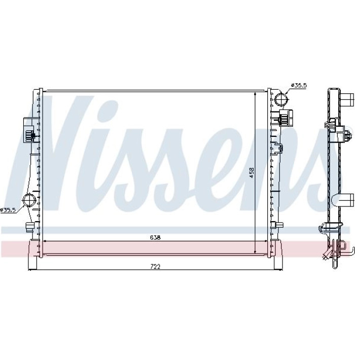 Nissens Wasserkühler PKW 61027 Nissens Wasserkühler PKW 61027