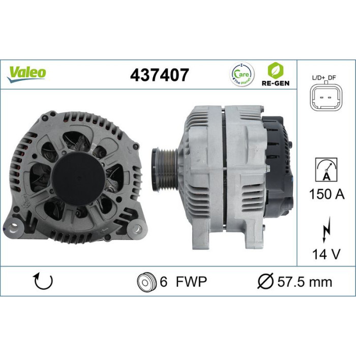Valeo Lichtmaschine 437407