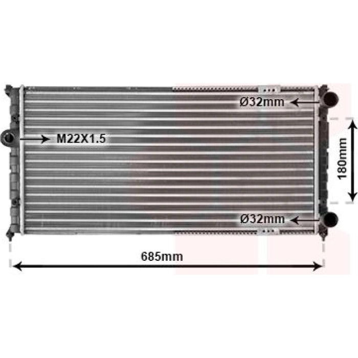 49002021 Van Wezel Motorkühler 49002021 49002021 Van Wezel Motorkühler 49002021