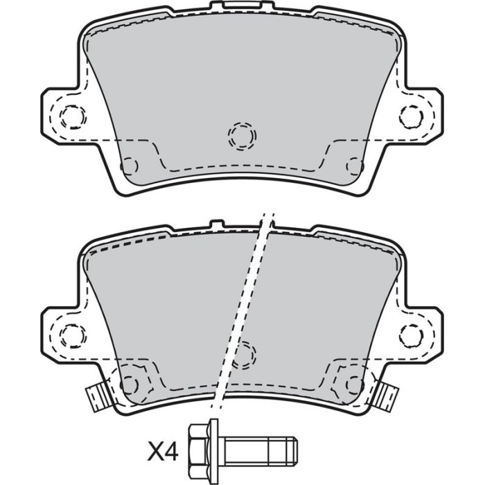 Valeo Bremsbelagsatz 598849 Valeo Bremsbelagsatz 598849