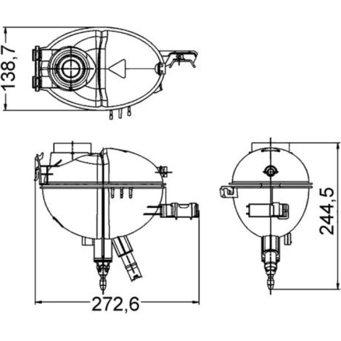 MAHLE Ausgleichsbehälter, Kühlmittel CRT 209 000S