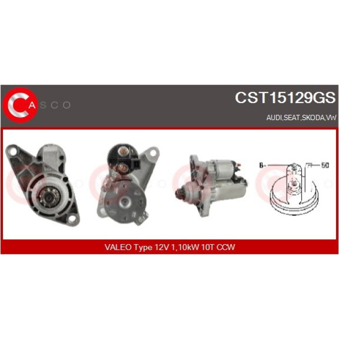 CASCO Anlasser CST15129GS