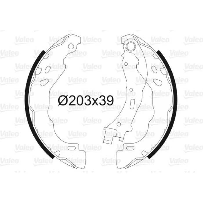 Valeo Bremsbacken 564157 Valeo Bremsbacken 564157