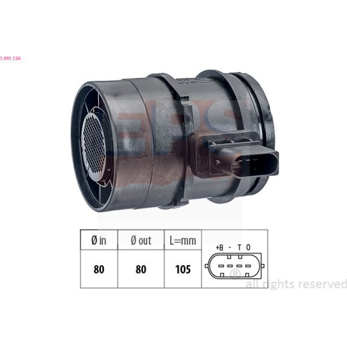 EPS Luftmassenmesser Luftmengenmesser 1.991.126 EPS Luftmassenmesser Luftmengenmesser 1.991.126