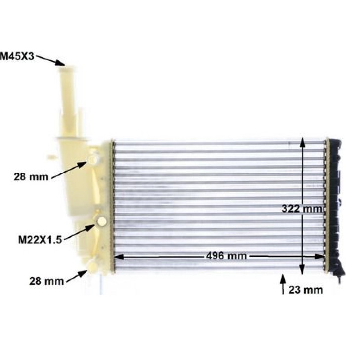 MAHLE Kühler, Motorkühlung CR 346 000S MAHLE Kühler, Motorkühlung CR 346 000S