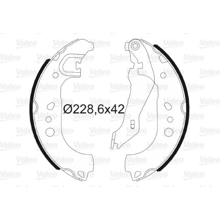 Valeo Bremsbacken 564192 Valeo Bremsbacken 564192