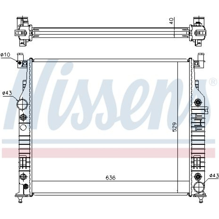 Nissens Wasserkühler PKW 62576A Nissens Wasserkühler PKW 62576A