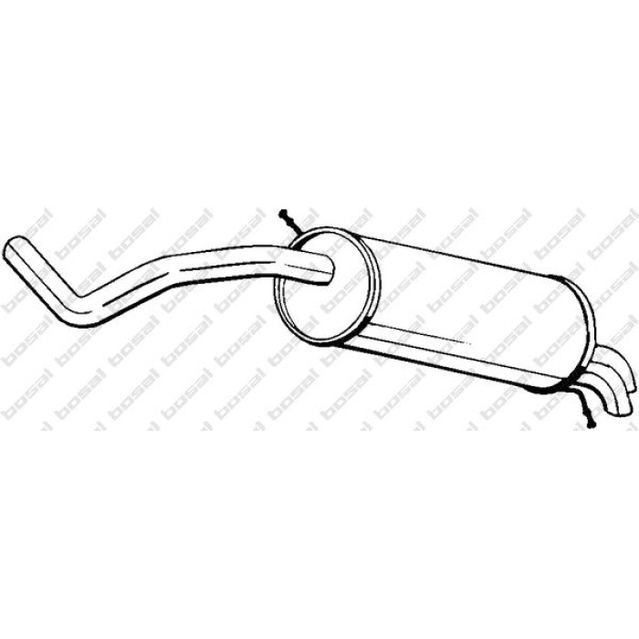 Bosal Schalldämpfer 278-107 Bosal Schalldämpfer 278-107