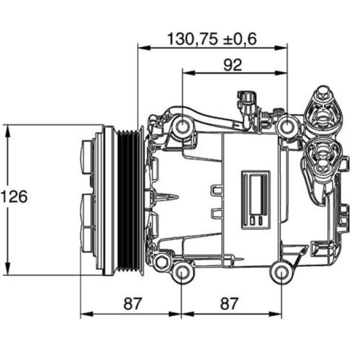 MAHLE Kompressor, Klimaanlage ACP 54 000P