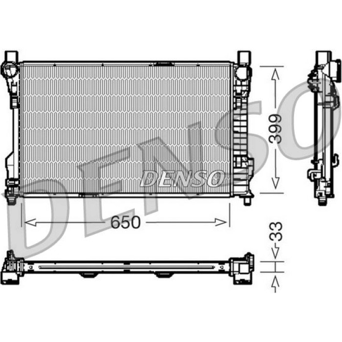 Denso Motorkühler DRM17082 Denso Motorkühler DRM17082