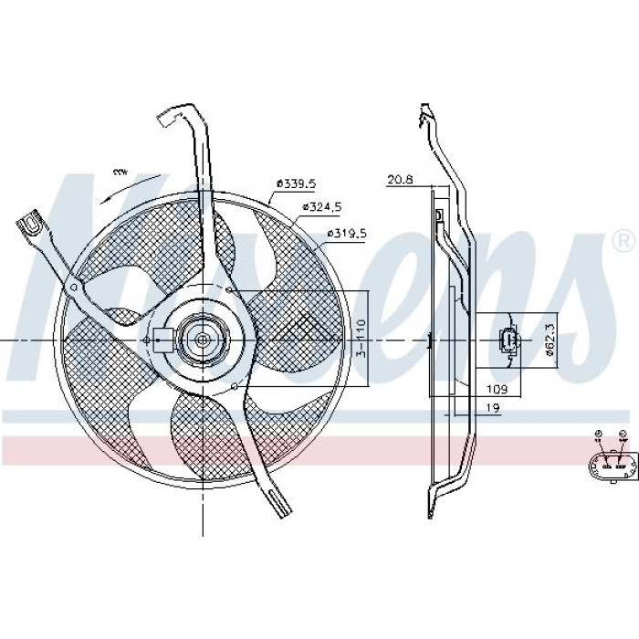Nissens Kühlerlüfter PKW 85665 Nissens Kühlerlüfter PKW 85665