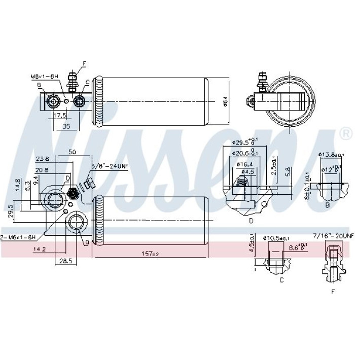 Nissens Klimaanlagentrockner PKW 95037 Nissens Klimaanlagentrockner PKW 95037