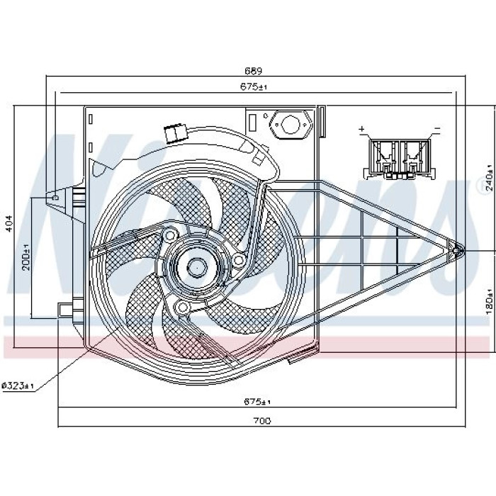 Nissens Kühlerlüfter PKW 85003